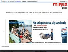 Tablet Screenshot of mirex-auto.pl